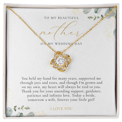 Mother Of The Bride Gift - Love Knot Necklace