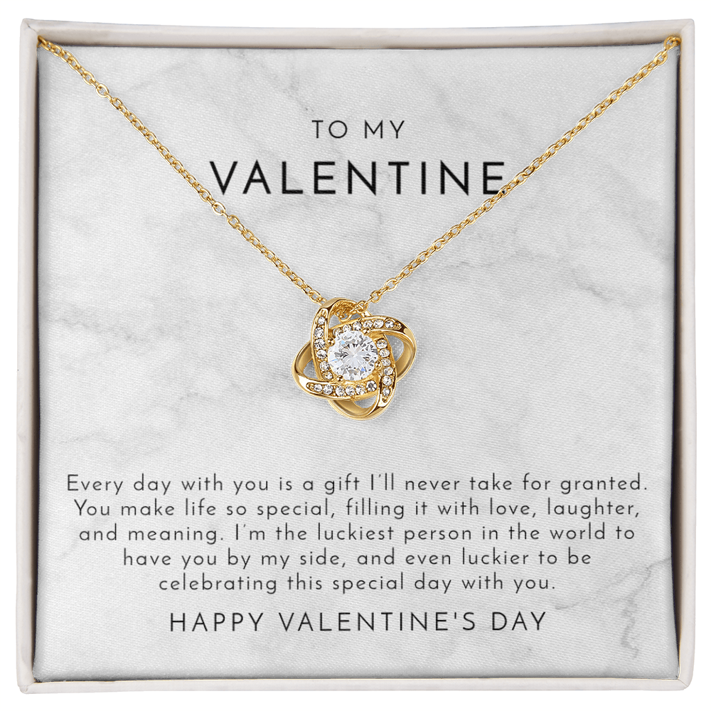 Marble To My Valentine - Valentine's Day Necklace