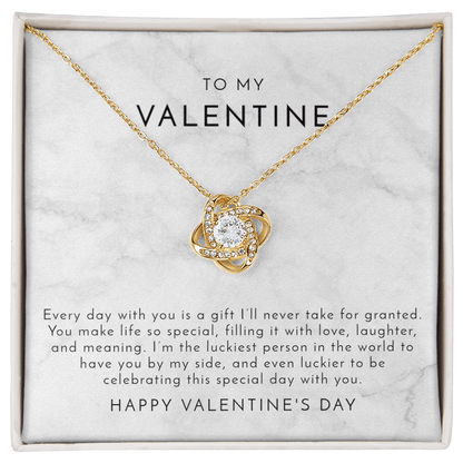 Marble To My Valentine - Valentine's Day Necklace