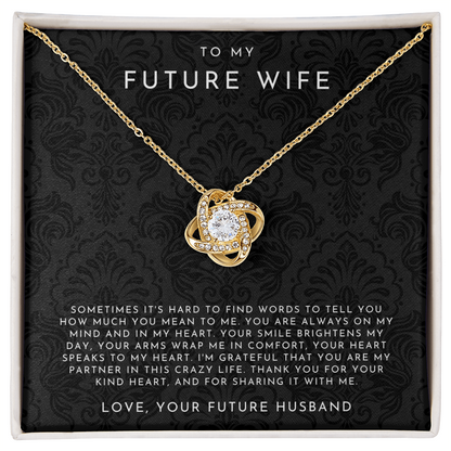 To My Future Wife - Love Knot Necklace