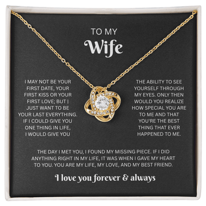 To My Wife - Love Knot Necklace