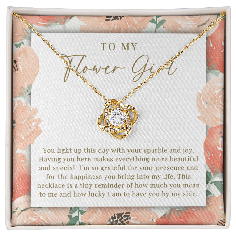 Flower Girl Necklace | Sparkle & Joy Peachy Floral