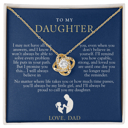 To My Daughter From Dad | Always Proud Navy & Gold