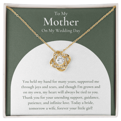 Mother Of The Bride Gift - Love Knot Necklace