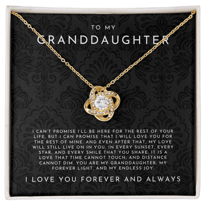 To My Granddaughter Necklace