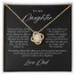 To My Daughter | Always My Little Girl Matte Black