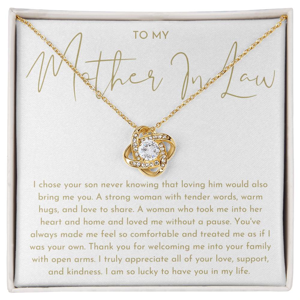 Mother In Law Gift - Love Knot Necklace
