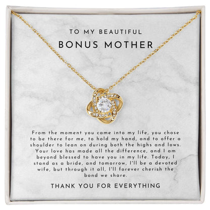 Bonus Mother Wedding Gift Love Knot