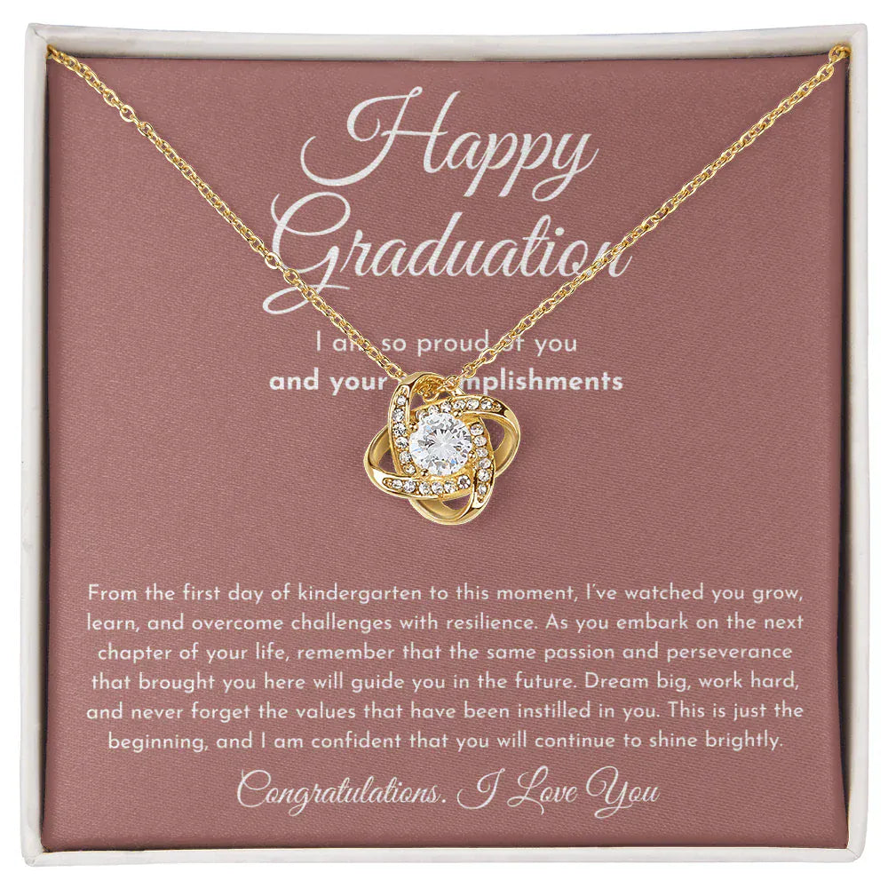 Custom Message Graduation Necklace | Dusty Rose