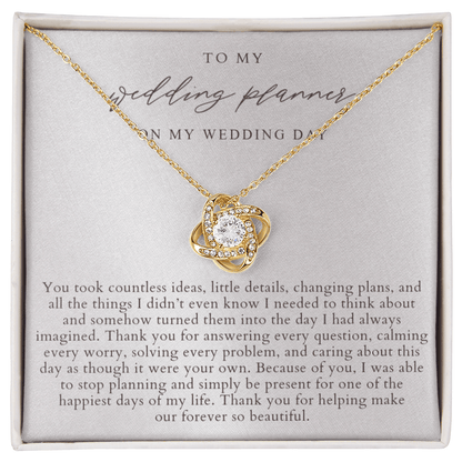 Wedding Planner Necklace | Elegant Pearlescence