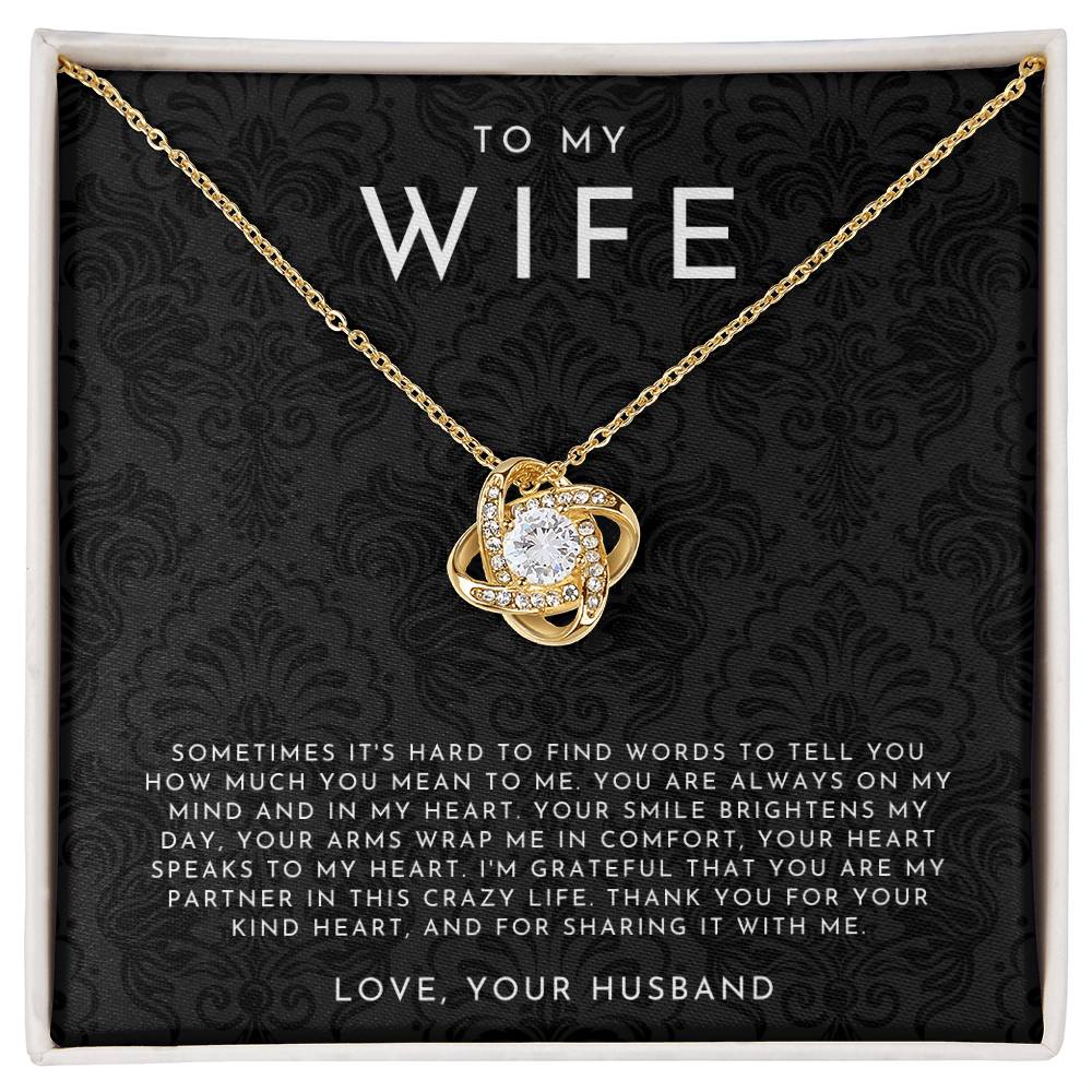 Wife Love Knot Necklace