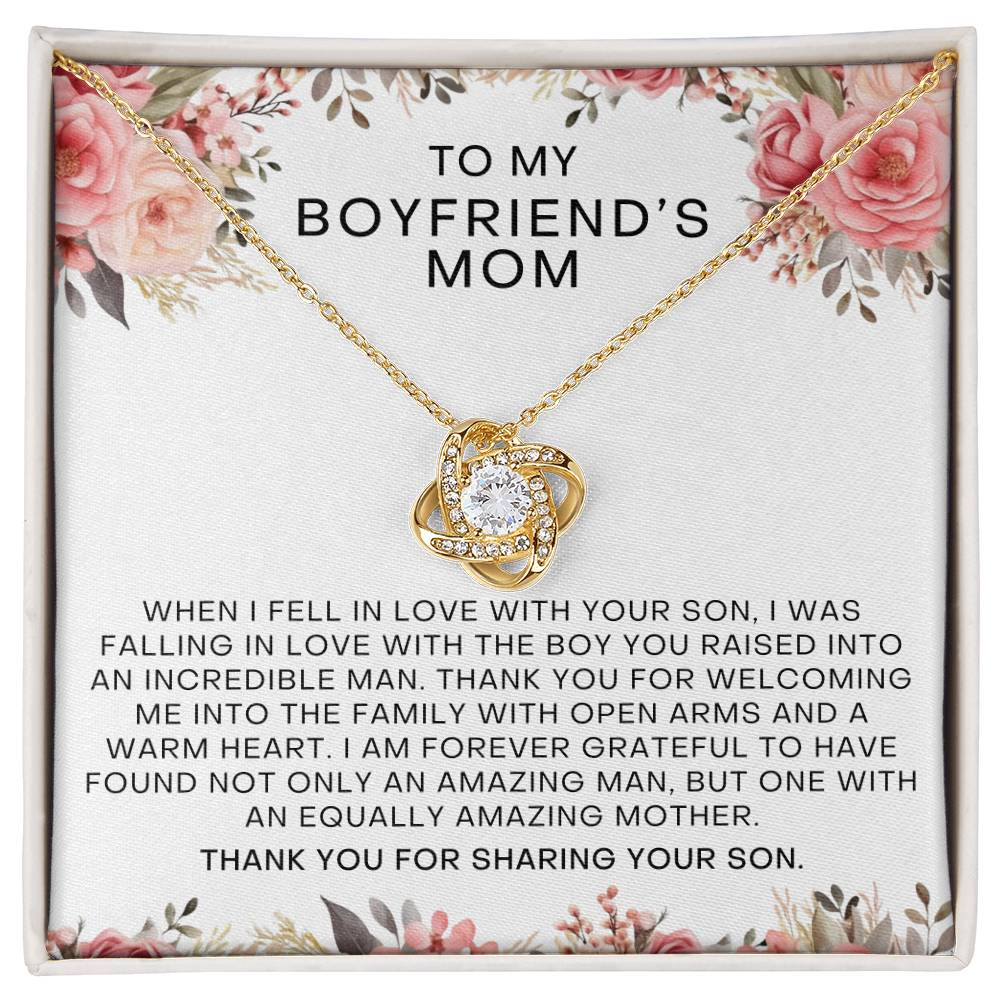 Blush Floral Boyfriend's Mom Necklace