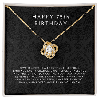 Happy 75th Birthday Gift, 75th Birthday Gift Ideas Necklace