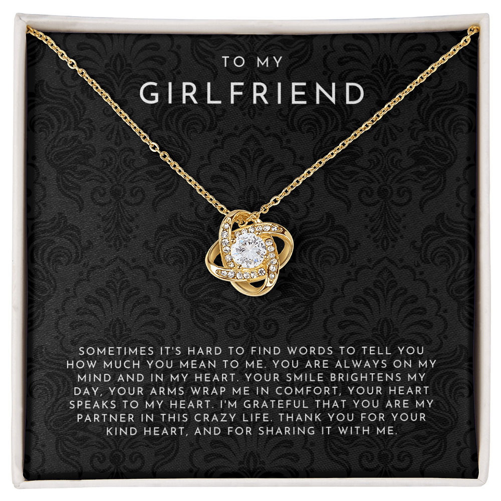 To My Girlfriend - Love Knot Necklace