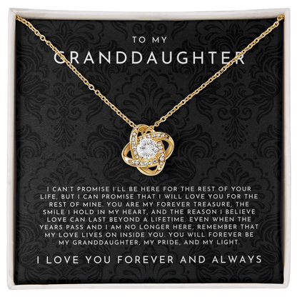To My Granddaughter Necklace