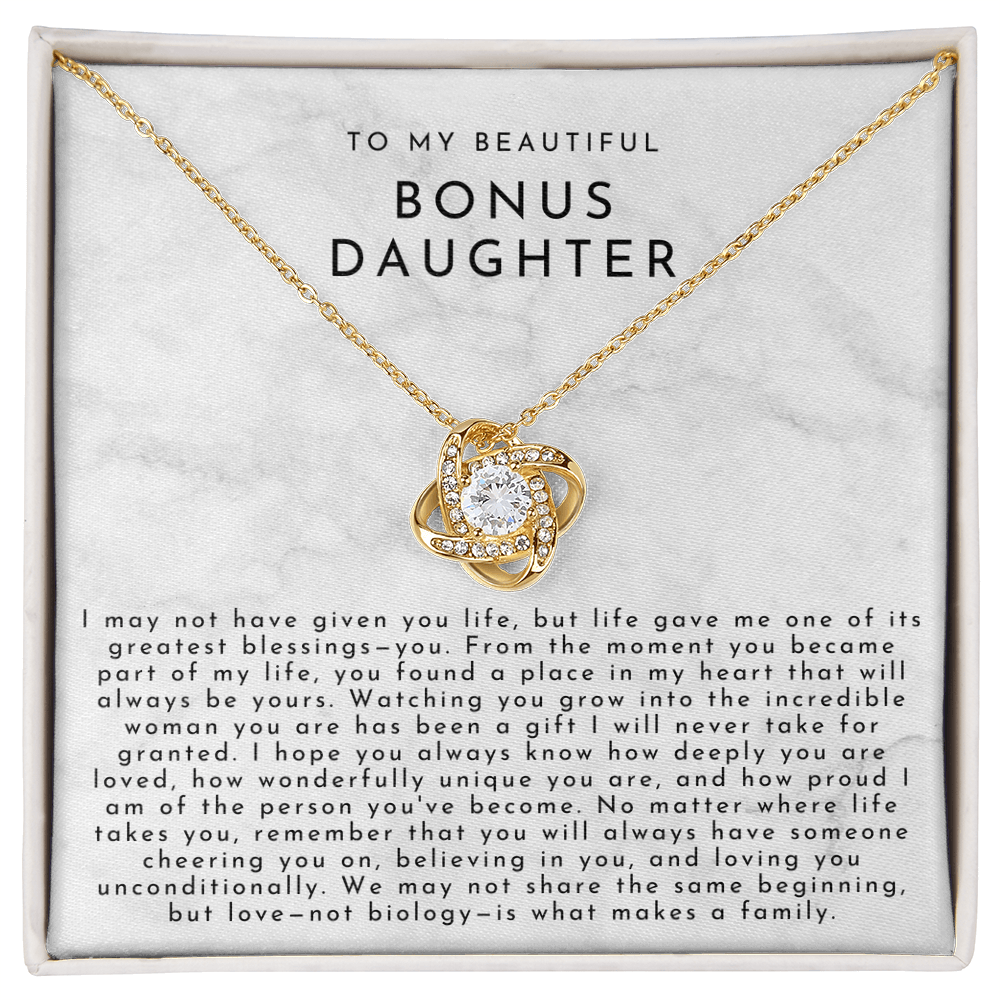 To My Bonus Daughter (A Place In My Heart) White Marble