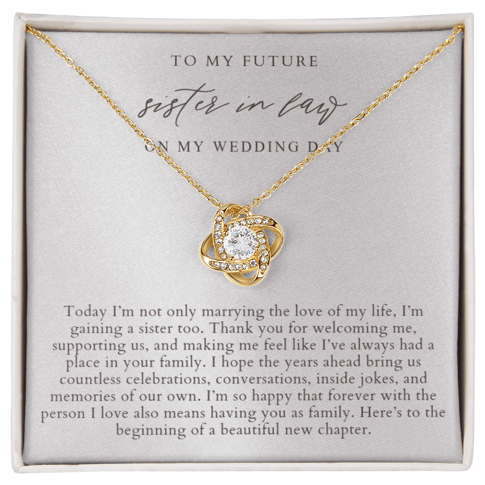 Future Sister In Law Necklace | Elegant Pearlescence