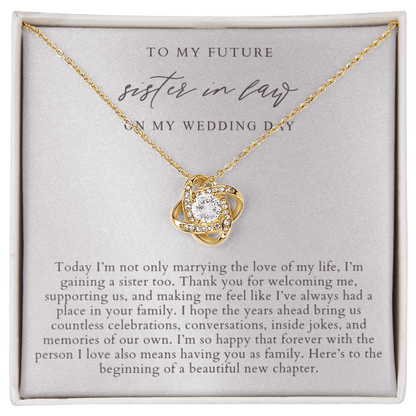 Future Sister In Law Necklace | Elegant Pearlescence