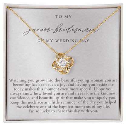 Junior Bridesmaid Necklace | Elegant Pearlescence