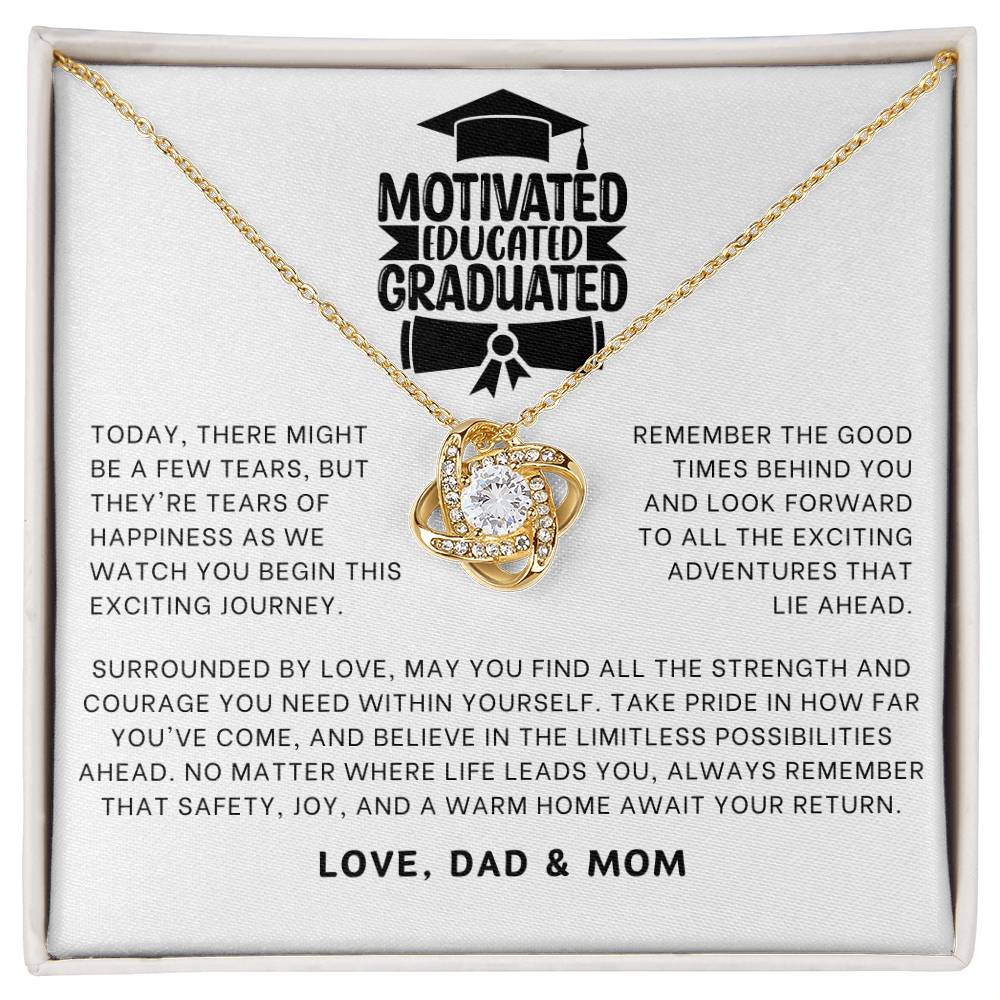 Motivated Educated Graduated Necklace