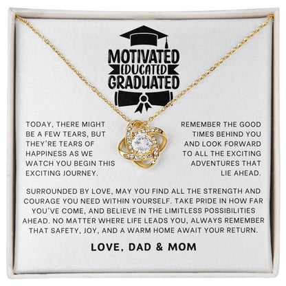 Motivated Educated Graduated Necklace