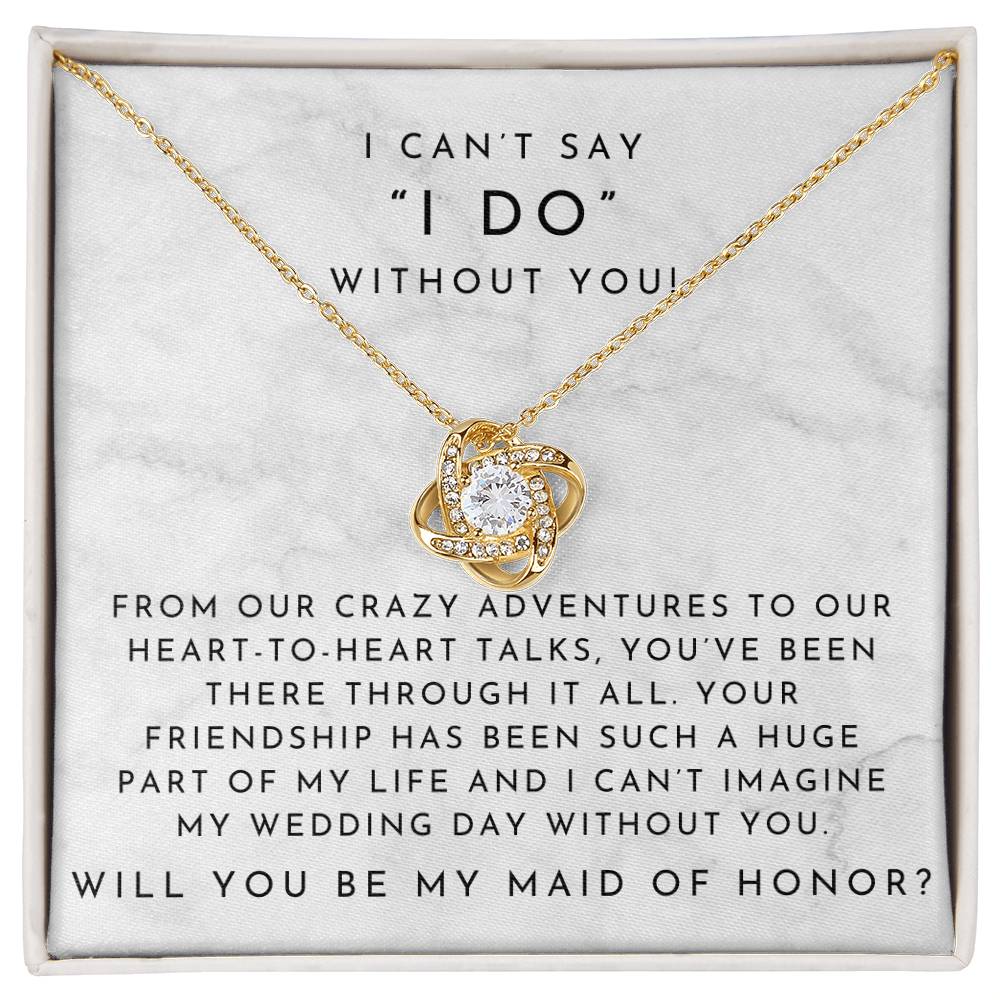 Maid of Honor Proposal Necklace | Timeless Marble