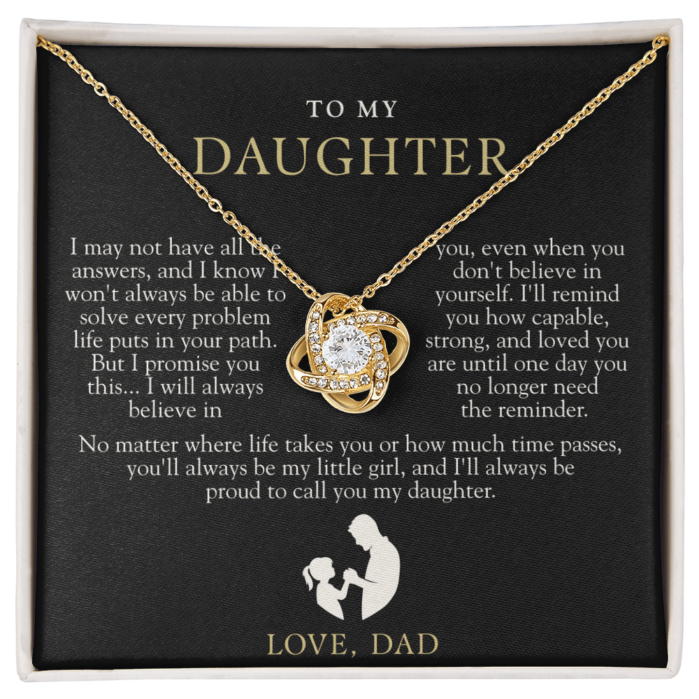 To My Daughter from Dad | Always Proud Black & Gold
