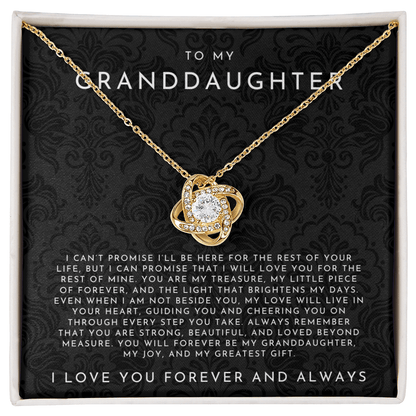 To My Granddaughter Necklace