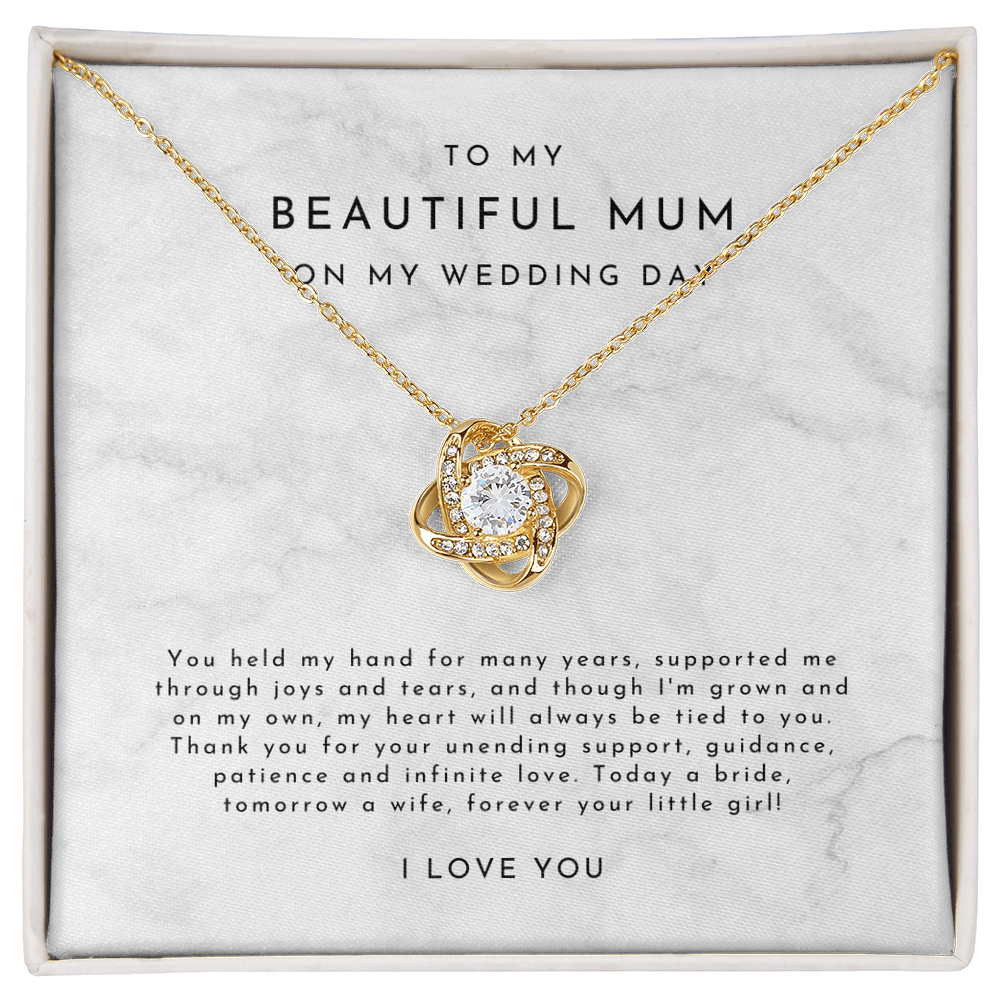 Mum Of The Bride Gift - Love Knot Necklace
