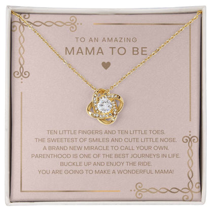 Blush and Gold Mama To Be Necklace