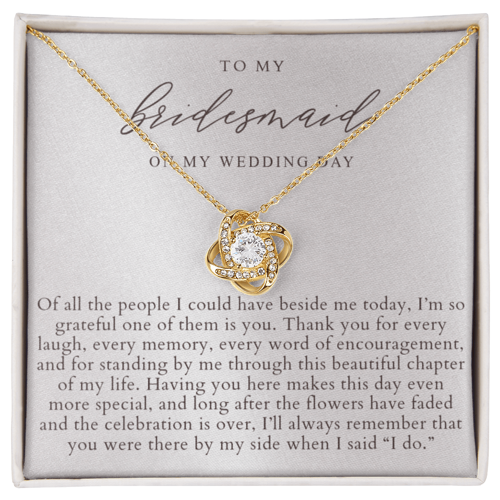 Bridesmaid Wedding Day Necklace | Elegant Pearlescence