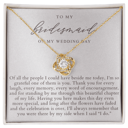 Bridesmaid Wedding Day Necklace | Elegant Pearlescence