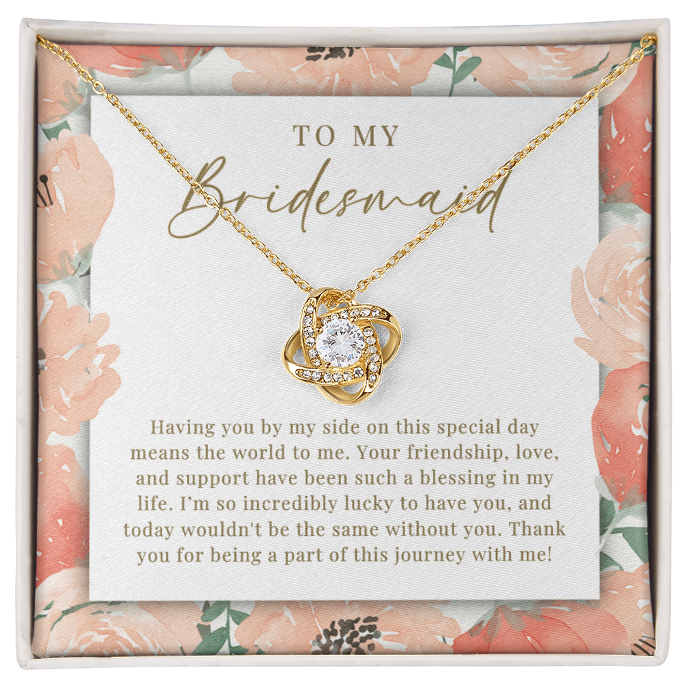 Bridesmaid Necklace | Such A Blessing Peachy Floral
