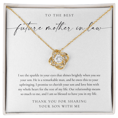 Future Mother In Law Gift - Love Knot Necklace