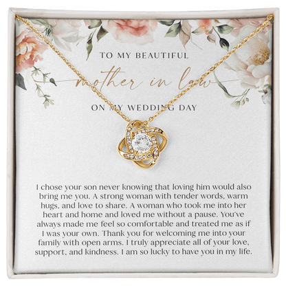 Mother In Law Wedding Gift Necklace