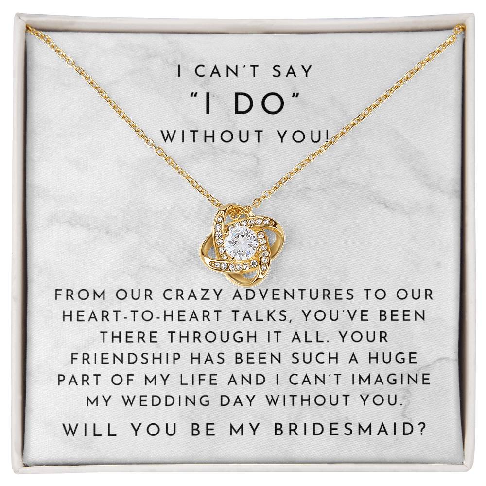 Bridesmaid Proposal Necklace | Timeless Marble