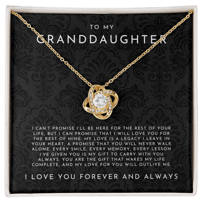 To My Granddaughter Necklace