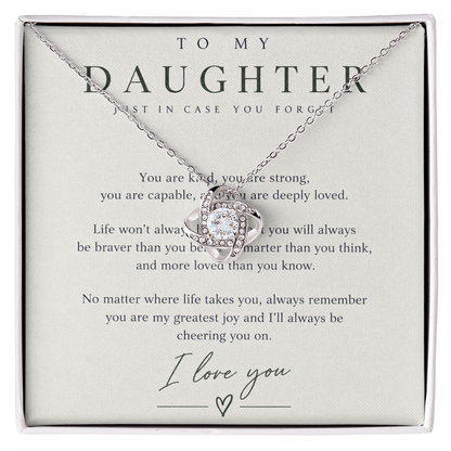 To My Daughter (Just In Case You Forget)