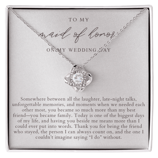 Maid of Honor Necklace | Elegant Pearlescence