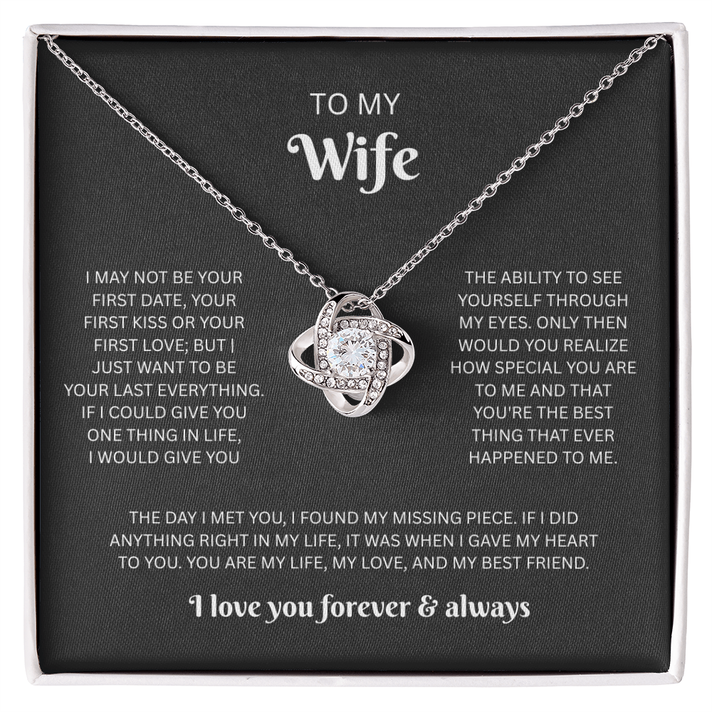 To My Wife - Love Knot Necklace