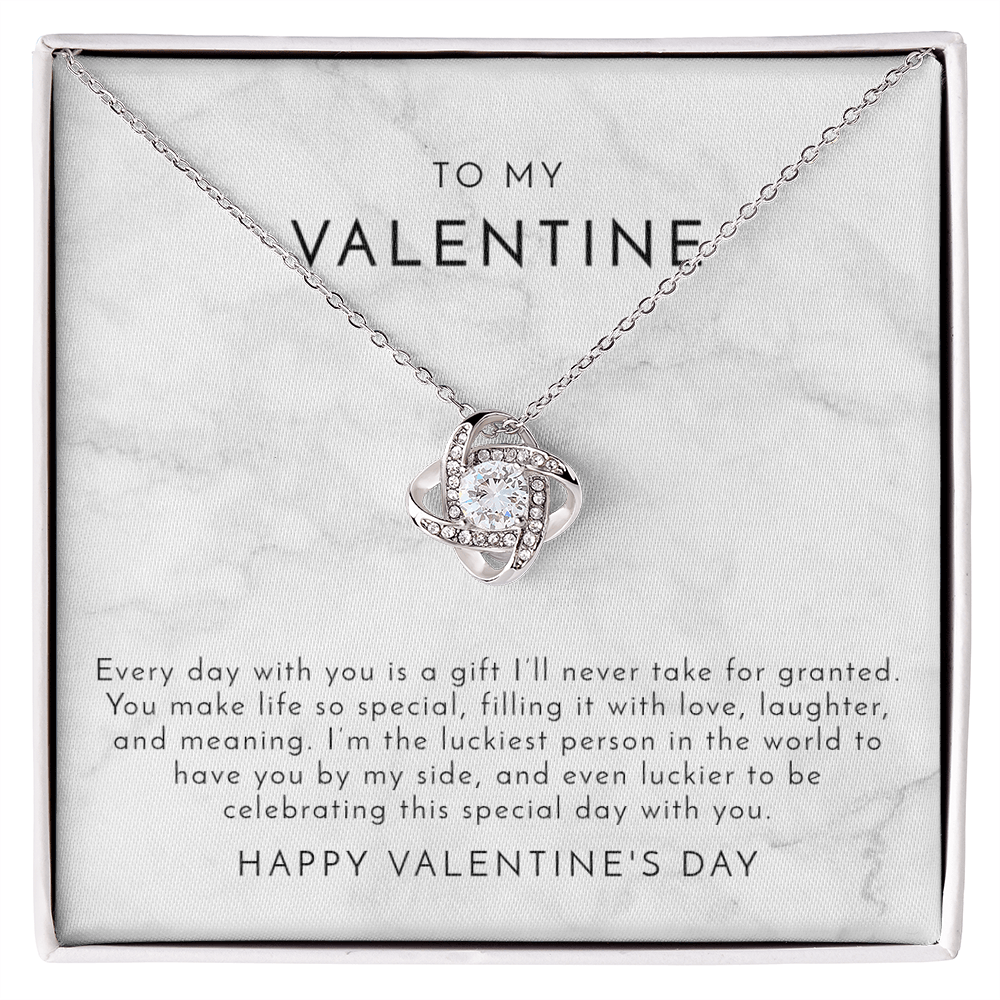 Marble To My Valentine - Valentine's Day Necklace