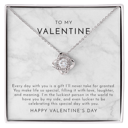 Marble To My Valentine - Valentine's Day Necklace