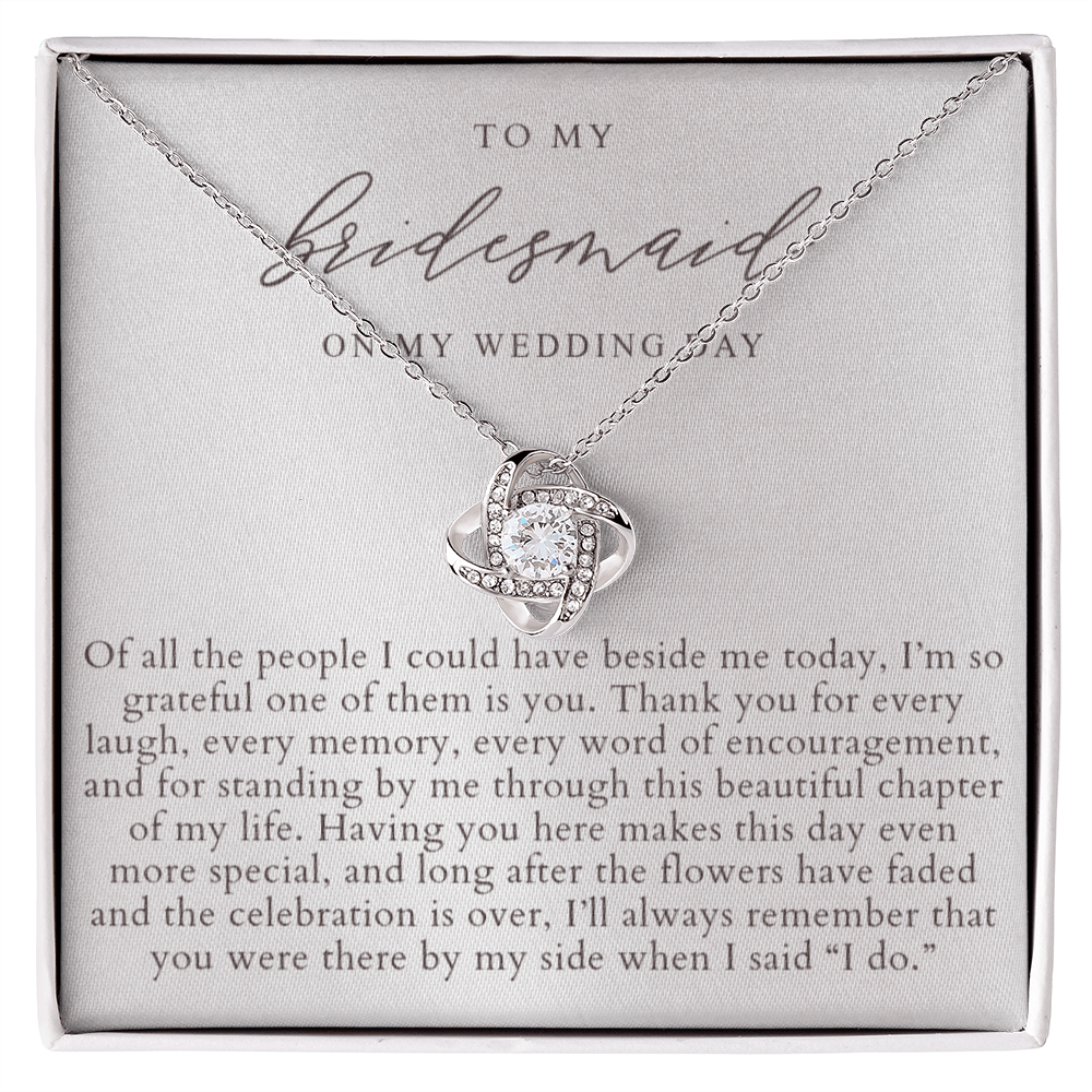 Bridesmaid Wedding Day Necklace | Elegant Pearlescence