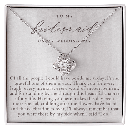 Bridesmaid Wedding Day Necklace | Elegant Pearlescence