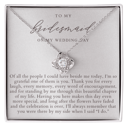 Bridesmaid Wedding Day Necklace | Elegant Pearlescence
