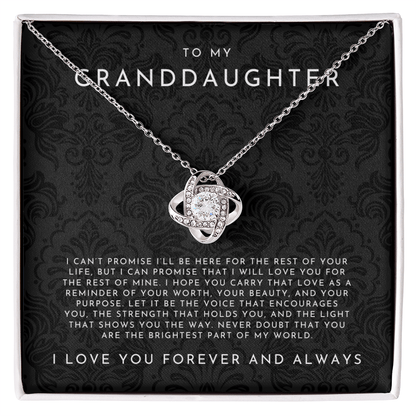 To My Granddaughter Necklace