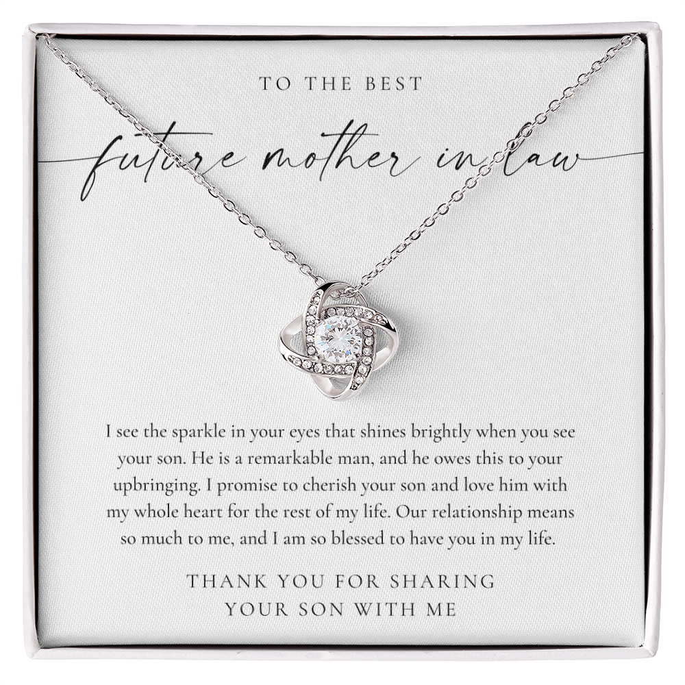 Future Mother In Law Gift - Love Knot Necklace