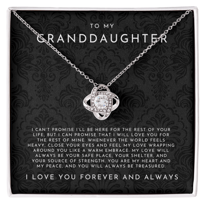 To My Granddaughter Necklace