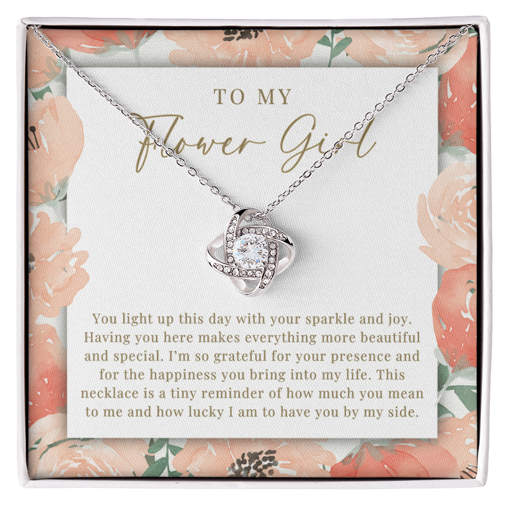 Flower Girl Necklace | Sparkle & Joy Peachy Floral