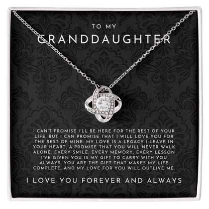 To My Granddaughter Necklace